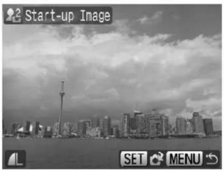 2 Start-up Image SET MENU