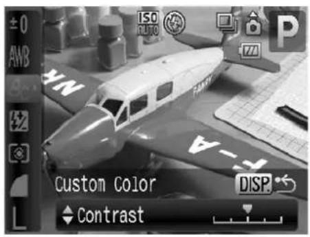 ±0 AMB ISO AUTO P Y-A Custom Color DISP. Contrast