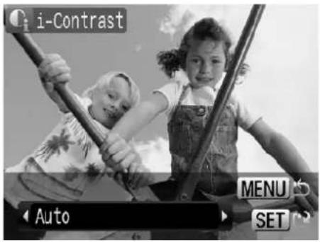 i-Contrast Auto MENU SET