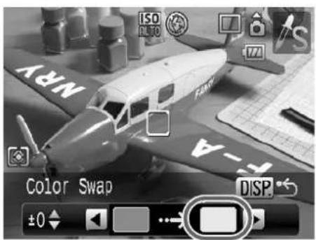 NRV ISO ON TO Color Swap DISP. ±0▲