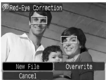 Red-Eye Correction New File Overwrite Cancel Cancel