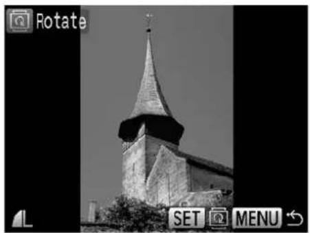 CANON IXUS 980 IS - Select [Rotate]. - 1