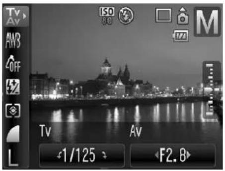 TV AV AW3 OFF L ISO 80 M Tv Av 1/125 F2.8