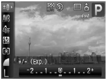 ±0 AVB3 OFF P +/- (Exp.) -2..1..0..1..2+
