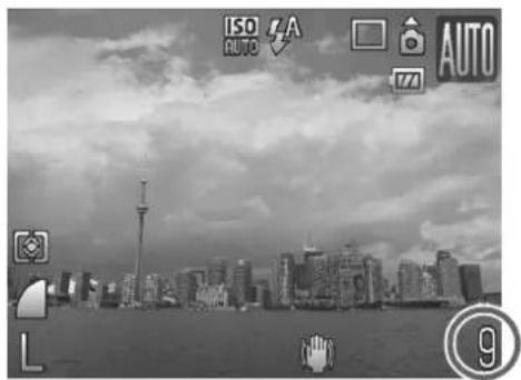 CANON IXUS 980 IS - Can you check the number of shots that can be taken? - 1