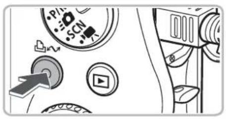 Diagram showing camera control buttons including P1, SCN, and directional arrows with labels like 'P1', 'SCN', and play button.