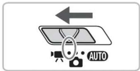 Diagram showing a device with an arrow and a camera icon labeled 'AUTO' below it.