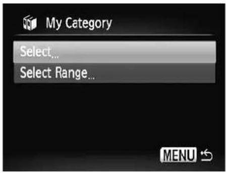 My Category Select... Select Range...