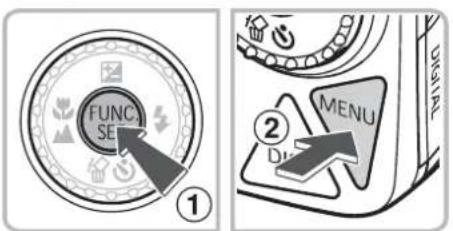 FUNC SET ① ② MENU DIN