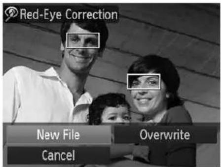 Red-Eye Correction New File Overwrite Cancel