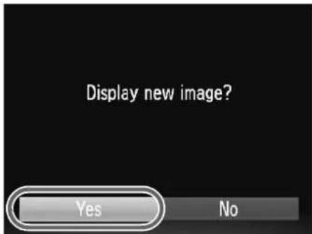 Display new image? Yes No