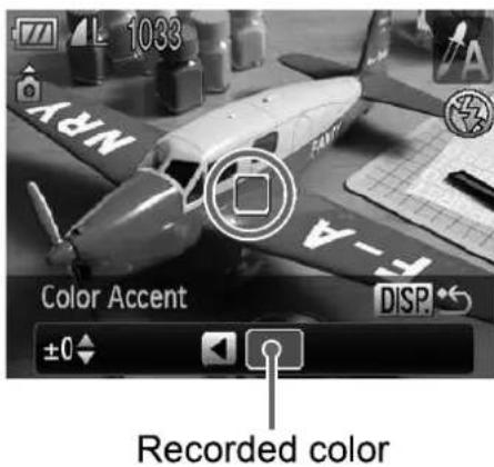 1033 NRV Color Accent DISP. ±0 Recorded color