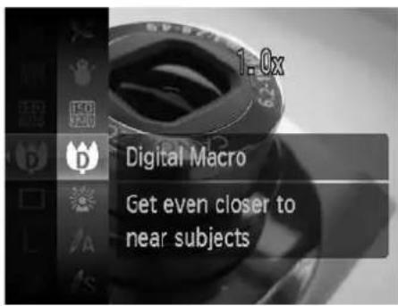 1.0x Digital Macro Get even closer to near subjects