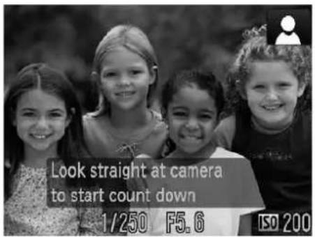 Look straight at camera to start count down 1/250 F5.6 ISO 200