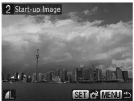 2 Start-up Image SET MENU