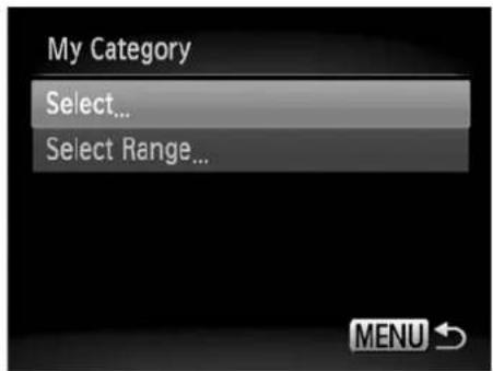 My Category Select... Select Range...