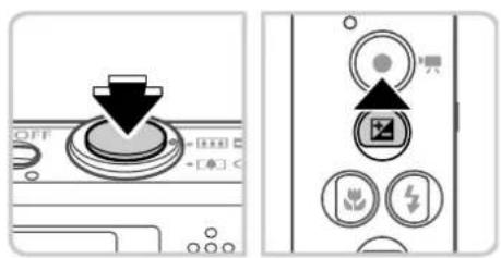 Diagram showing a device control panel with a black downward arrow and icons for selection, storage, and plant support.