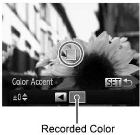 Color Accent ±0 Recorded Color