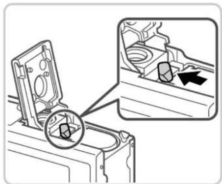 CANON IXUS 500 HS - Removing the Battery - 1