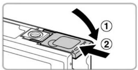 Diagram showing a device component with numbered arrows indicating parts of the main body and side.