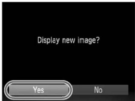 Display new image? Yes No
