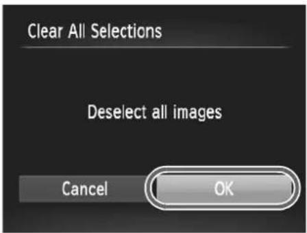 Clear All Selections Deselect all images Cancel OK