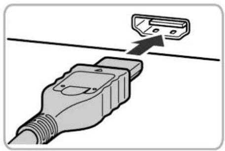 CANON IXUS 500 HS - Make sure the camera and TV are off. - 1