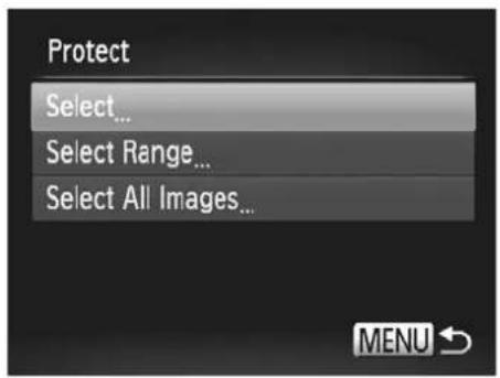 Protect Select... Select Range... Select All Images...