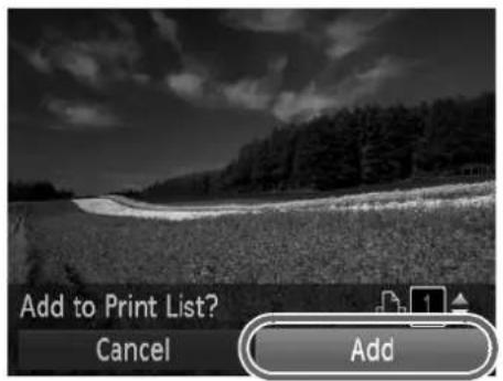 Add to Print List? Cancel Add