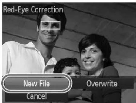 Red-Eye Correction New File Overwrite Cancel