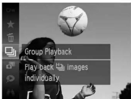 Group Playback Play back images individually
