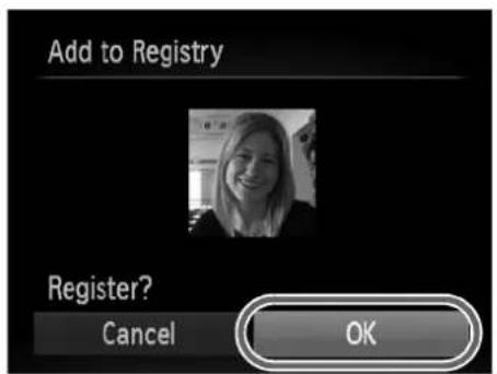 Add to Registry Register? Cancel OK