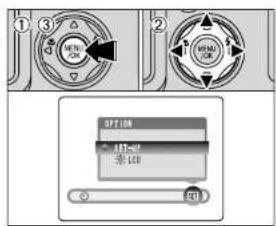 ① ③ MEN-ON ② MEN-ON OPTION LED LED