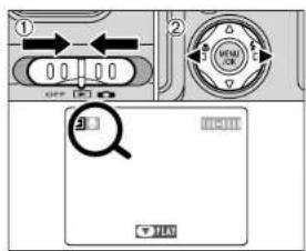 Diagram showing device control panel with labeled ports and a magnified view of the main component