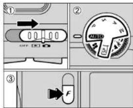 Diagram showing three labeled parts of a device control panel with directional arrows and a dial indicator