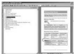 Scanned document page with Chinese text, tables, and form fields for a business or administrative report.