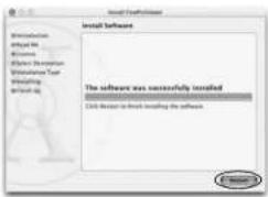 Install Software The software was successfully installed Click down to break installing the software
