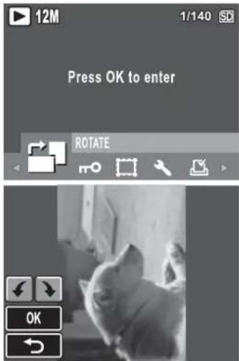 12M 1/140 SD Press OK to enter ROTATE OK