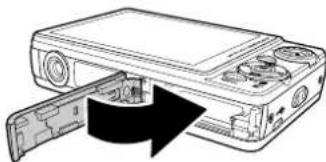 PENTAX Optio M85 - Inserting an SD/SDHC Memory Card - 4