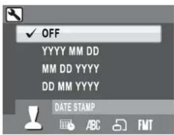 OFF YYYY MM DD MM DD YYYY DD MM YYYY DATE STAMP