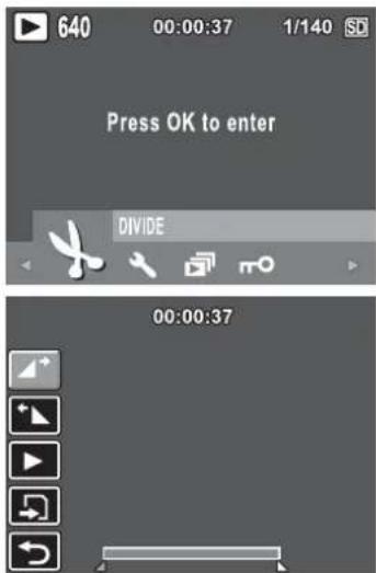 640 00:00:37 1/140 Press OK to enter DIVIDE 00:00:37