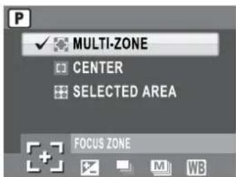MULTI-ZONE CENTER SELECTED AREA FOCUS ZONE
