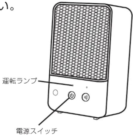 運転ランプ 電源スイッチ