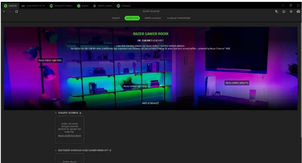 SYNAPSE SLOKSWICHUP V8.706 VERIKUPETE SPIELE MAHRO ONSTATE LUNION READBACK DAZER SYNAPSE COOKPUT GAVER BOX GARATE & MODULE GLOBALIS TRISTENBURGER RAZER GAMER ROOM DE ZUKORIFT LEUCHET Less die Gaming-Zimmer mit Razor Arthur Leuchten werden glinnen. De kannst sie alle mittelfe einer praktischen App anpassen und steuert, um das perfekte Selling für jedes Szenaro zu verschaffen - powered by Razor Churna® RGB Razer Arther Light Ball Razer Arther Light Strip Metric at times 15° Razor Arther Lamp Pro SYNAPSE OVERBIET Größe, bei extern SYNAPSE Overhöse attniert ist, versagen wie angestellt Neuera ericht insübungen GESTENKIT DURCHIE RAZER GAMER ROOM A2P® Größe, die zum