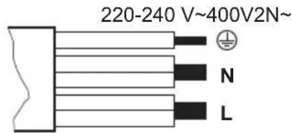 220-240 V~400V2N~ N L