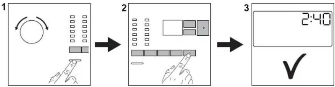 graph LR A["1: Rotation"] --> B["2: Display"] B --> C["3: Timer Check"]