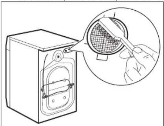 ELECTROLUX EWZF549WE - Чистење на доводното црево и филтерот на вентилот - 3