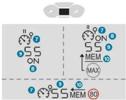 7 55 ON 8 7 55 ON 8 9 MEM 10 MAX 9 55 MEM 80