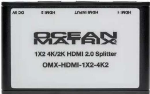 R&FAX 1X2 4K/2K HDMI 2.0 Splitter OMX-HDMI-1X2-4K2