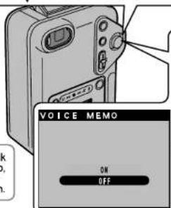 VOICE MEMO ON OFF